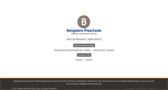 Desktop Screenshot of bangalorepreschools.com